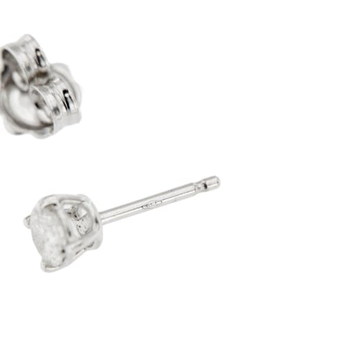 Boucles d'oreilles Boucles d’oreilles puces - Point de lumière en or blanc 18 kt et diamants 0,66 ct 58 Facettes 421