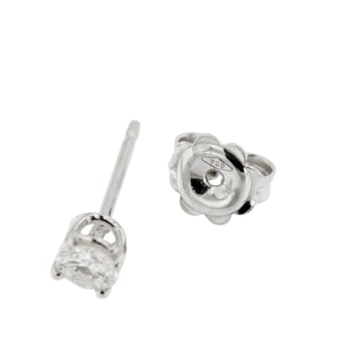 Boucles d'oreilles Boucles d’oreilles puces - Point de lumière en or blanc 18 kt et diamants 0,66 ct 58 Facettes 421