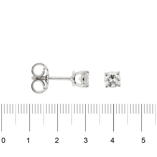 Boucles d'oreilles Boucles d’oreilles puces - Point de lumière en or blanc 18 kt et diamants 0,66 ct 58 Facettes 421