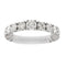 Bague 54 Guidetti - Bague eternity en or blanc et diamants 58 Facettes G3555