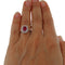 Bague Guidetti - Bague en or blanc avec rubis et diamants 58 Facettes G3551
