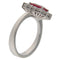 Bague Guidetti - Bague en or blanc avec rubis et diamants 58 Facettes G3551