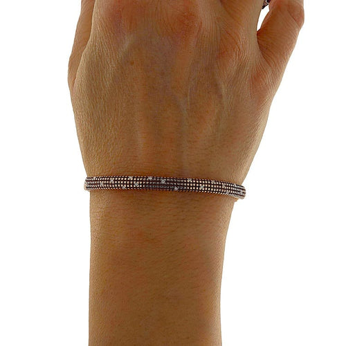 Bracelet Damiani - Bracelet en or rose et diamants 58 Facettes G3882