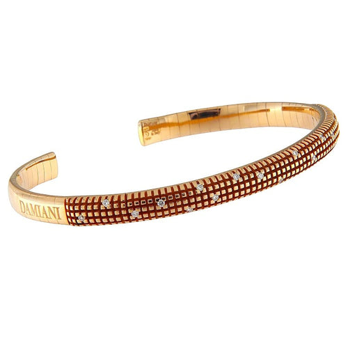 Bracelet Damiani - Bracelet en or rose et diamants 58 Facettes G3882