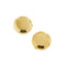 Boutons de manchette Stella - Couvre-boutons de manchette ronds en or jaune 18 ct 58 Facettes 37571