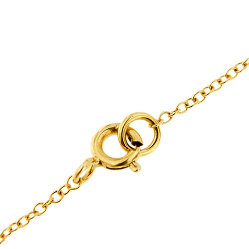 Collier Collier - Maille rolò avec 5 poissons en or jaune et blanc 18 ct 58 Facettes 34862