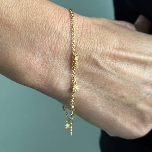Bracelet Bracelet à charms animalier en or jaune 18 ct 58 Facettes 37291