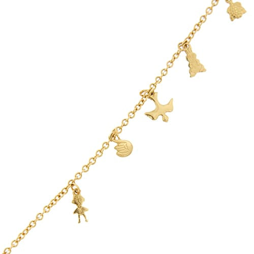 Bracelet Bracelet à charms animalier en or jaune 18 ct 58 Facettes 37291