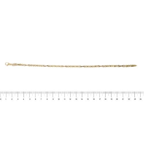 Bracelet Oro Azzurro - Bracelet homme maille œil de tigre en or jaune 18 ct 58 Facettes 35765