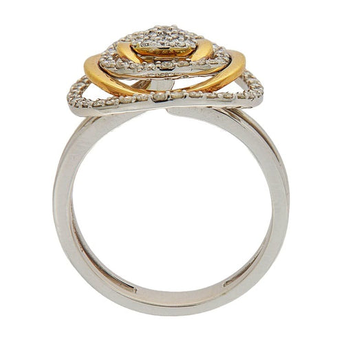 Bague DonnaOro - Bague en or rose et blanc avec diamants 0,60 ct 58 Facettes G3791
