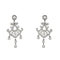 Boucles d'oreilles Boucles d’oreilles pendantes chandelier en or blanc 18 ct et diamants 58 Facettes 33777O
