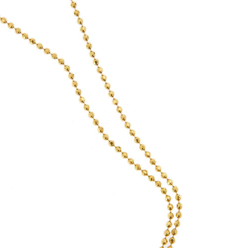 Collier Collier - Chaîne à boules avec pendentif papillon en or jaune 18 ct 58 Facettes 23414