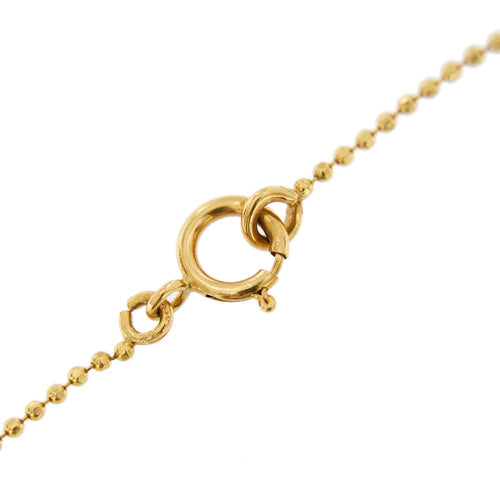 Collier Collier - Chaîne à boules avec pendentif papillon en or jaune 18 ct 58 Facettes 23414