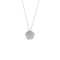 Collier Collier - Pendentif fleur en or blanc 750 et diamants 58 Facettes 15146