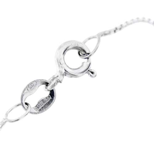 Collier Collier - Pendentif fleur en or blanc 750 et diamants 58 Facettes 15146
