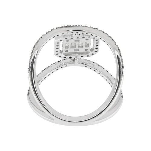 Bague Guidetti - Anello en or blanc diamants et saphirs 58 Facettes G3564