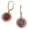 Boucles d'oreilles Zoccai - Boucles d'oreilles pendantes en or rose, diamants, rubis et aigue-marine 58 Facettes G3281
