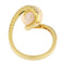 Bague Guidetti - Anello contrarié en or jaune, perle gold et diamants 58 Facettes G3291