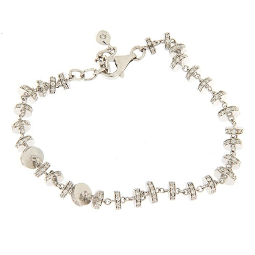 Bracelet Guidetti - Bracelet en or blanc avec diamants taille brillant 58 Facettes G2774