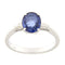 Bague Guidetti - Bague en or blanc avec saphir et diamants baguette 58 Facettes G2788