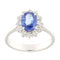 Bague Guidetti - Bague en or blanc avec saphir et diamants 58 Facettes G2787