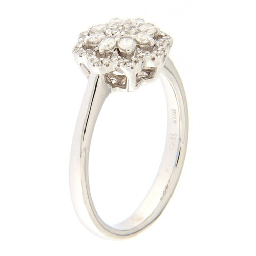 Bague Guidetti - Bague fleur en or blanc diamants taille brillant 58 Facettes G2771