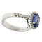 Bague Guidetti - Bague en or blanc avec saphir et diamants 58 Facettes G2690