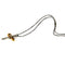 Collier Guidetti - Collier croix en or blanc et rose, diamants 58 Facettes G2644