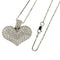 Collier Guidetti - Collier cœur en or blanc et diamants 58 Facettes G2452