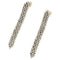 Boucles d'oreilles Guidetti - Orecchini pendants en or blanc 18 kt diamants 58 Facettes G3259