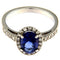 Bague Guidetti - Bague en or blanc zaffir et diamants 58 Facettes G3062