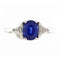 Bague Guidetti - Bague en or blanc, saphir IGI et diamants 58 Facettes G2794