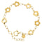 Bracelet Guidetti - Bracelet à fleurs travaillées en or jaune 58 Facettes G1391