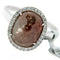 Bague 54 Guidetti - Bague en or blanc avec diamant brun et diamants 58 Facettes G470