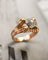 Bague 62 Bague années 1950 en or rose et diamants 58 Facettes A11956