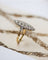 Bague 59 Bague marquise navette en or jaune 750 et diamants 58 Facettes A11943