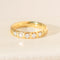 Bague 60.5 Bague demi-tour mémoire vintage en or jaune 14 carats et diamants 58 Facettes