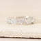 Bague 54 Bague à diamants motif floral en or blanc 14 carats, taille 54 58 Facettes