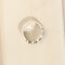 Bague 54 Bague à diamants motif floral en or blanc 14 carats, taille 54 58 Facettes