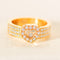 Bague 60.5 Chopard Happy Diamonds - Bague en or jaune 18 carats et diamants 0,74 ct 58 Facettes 3287