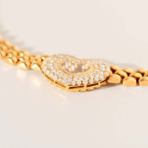 Collier Chopard Happy Diamonds - Collier en or jaune 18 carats et diamants 2,79 ct 58 Facettes 3295