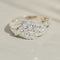 Bague 54 Bague crossover vintage en or blanc 14 carats et diamants 58 Facettes