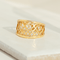 Bague 54.5 Bague vintage ajourée en or jaune 750 (18 carats) 58 Facettes