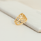 Bague 54.5 Bague vintage ajourée en or jaune 750 (18 carats) 58 Facettes