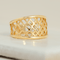 Bague 54.5 Bague vintage ajourée en or jaune 750 (18 carats) 58 Facettes