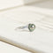 Bague 57 Bague vintage - en or blanc 14 carats avec perle de culture de Tahiti 58 Facettes
