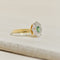 Bague 48 Bague smaragd et diamants florale en or jaune 750 58 Facettes