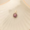 Pendentif Pendentif en or 14K avec rubis étoilé cabochon 1,2 x 1,4 cm 58 Facettes 3152