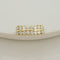 Bague 56 Bague diamantée en or jaune 14 K (0,50 ct) 58 Facettes 3137