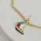 Bracelet Bracelet poissons en or jaune 14K avec pendentifs émaillés 58 Facettes 3138